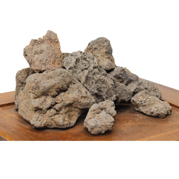 BLACK VOLCANIC ROCK 10-20cm