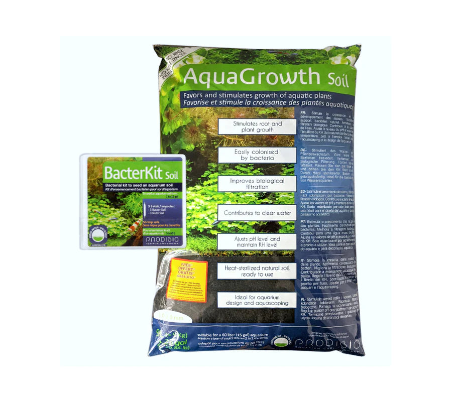 PRODIBIO - AquaGrowth Soil 9kg + 1 BacterKit Soil 6 vials